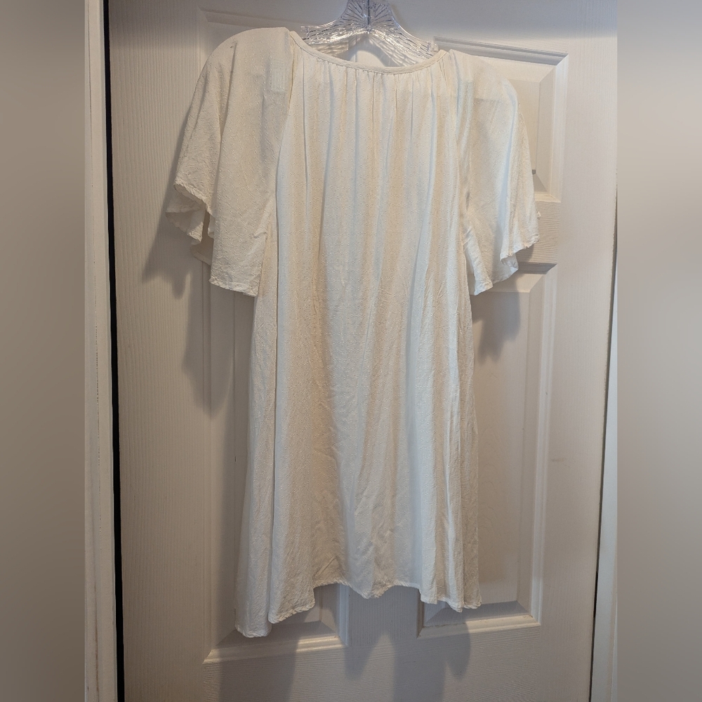Show Me Your Mumu White Juana Tassel Tunic Top Cover Up Size Small *Note Re Spot - Picture 8 of 13